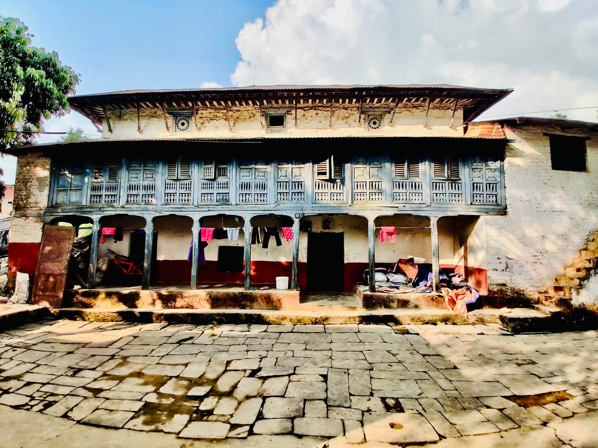 Heritage site before restoration - 2015 earthquake damage